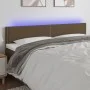 Headboard with LED in dark brown fabric 180x5x78/88 cm by , Headboards and footboards - Ref: Foro24-3121489, Price: 54,24 €, ...