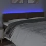 Kopfteil mit LED aus dunkelbraunem Stoff 180x5x78/88 cm von , Kopf- und Fußteile - Ref: Foro24-3121489, Preis: 54,24 €, Rabat...