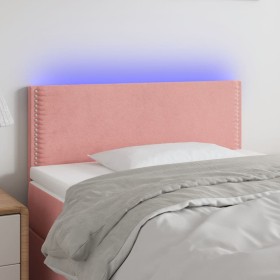 Cabecero con LED de terciopelo rosa 90x5x78/88 cm de , Cabeceros y pies de cama - Ref: Foro24-3121513, Precio: 44,38 €, Descu...