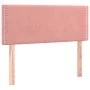 Pink velvet LED headboard 90x5x78/88 cm by , Headboards and footboards - Ref: Foro24-3121513, Price: 47,65 €, Discount: %