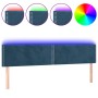 Cabecero con LED de terciopelo marrón oscuro 160x5x78/88 cm de , Cabeceros y pies de cama - Ref: Foro24-3121530, Precio: 63,7...