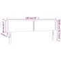 Cabecero con LED de terciopelo marrón oscuro 160x5x78/88 cm de , Cabeceros y pies de cama - Ref: Foro24-3121530, Precio: 63,7...