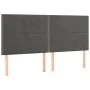 Headboard with LED lights dark gray velvet 160x5x118/128 cm by , Headboards and footboards - Ref: Foro24-3122339, Price: 107,...