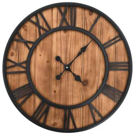 Vintage wall clock quartz movement wood metal 60 cm XXL by vidaXL, Wall clocks - Ref: Foro24-50646, Price: 75,43 €, Discount: %