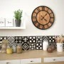 Vintage wall clock quartz movement wood metal 60 cm XXL by vidaXL, Wall clocks - Ref: Foro24-50646, Price: 75,43 €, Discount: %