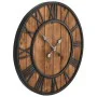 Vintage wall clock quartz movement wood metal 60 cm XXL by vidaXL, Wall clocks - Ref: Foro24-50646, Price: 75,43 €, Discount: %
