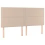 Kopfteil mit LED-Beleuchtung, Cappuccino-Kunstleder, 180 x 5 x 118/128 cm von , Kopf- und Fußteile - Ref: Foro24-3122391, Pre...