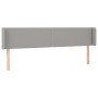 Cabecero con LED de tela gris claro 163x16x78/88 cm de , Cabeceros y pies de cama - Ref: Foro24-3123102, Precio: 61,86 €, Des...