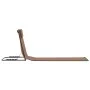 Folding beach mats 2 units steel and brown fabric by vidaXL, Loungers - Ref: Foro24-44331, Price: 48,62 €, Discount: %