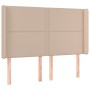 Cabecero con LED cuero sintético capuchino 147x16x118/128cm de , Cabeceros y pies de cama - Ref: Foro24-3124003, Precio: 108,...
