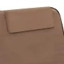 Folding beach mats 2 units steel and brown fabric by vidaXL, Loungers - Ref: Foro24-44331, Price: 48,62 €, Discount: %