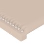 Cabecero con LED cuero sintético capuchino 183x16x118/128cm de , Cabeceros y pies de cama - Ref: Foro24-3124015, Precio: 129,...