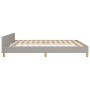 Estructura de cama con cabecero gris claro tela 180x200 cm de , Camas y somieres - Ref: Foro24-3124992, Precio: 222,12 €, Des...