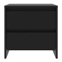 Mesita de noche madera de ingeniería negro 45x34,5x44,5 cm de vidaXL, Mesitas de noche - Ref: Foro24-809847, Precio: 42,05 €,...