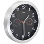 Reloj de pared de cuarzo higrómetro y termómetro 30 cm negro de vidaXL, Relojes de pared - Ref: Foro24-50624, Precio: 29,21 €...
