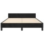 Estructura de cama con cabecero de terciopelo negro 140x190 cm de , Camas y somieres - Ref: Foro24-3125692, Precio: 201,45 €,...