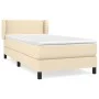 Box spring bed with cream fabric mattress 80x200 cm by , Beds and slatted bases - Ref: Foro24-3126122, Price: 303,84 €, Disco...