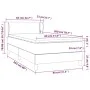 Box spring bed with cream fabric mattress 80x200 cm by , Beds and slatted bases - Ref: Foro24-3126122, Price: 303,84 €, Disco...