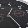 Reloj de pared de cuarzo higrómetro y termómetro 30 cm negro de vidaXL, Relojes de pared - Ref: Foro24-50624, Precio: 29,21 €...
