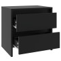 Mesita de noche madera de ingeniería negro 45x34,5x44,5 cm de vidaXL, Mesitas de noche - Ref: Foro24-809847, Precio: 42,05 €,...
