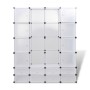 Armario modular con 18 compartimentos blanco 37x146x180,5 cm en Armarios roperos | Comprar online en Foru.es