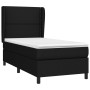 Cama box spring con colchón tela negro 100x200 cm de , Camas y somieres - Ref: Foro24-3127863, Precio: 343,02 €, Descuento: %