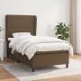 Cama box spring con colchón tela marrón oscuro 90x200 cm de , Camas y somieres - Ref: Foro24-3127856, Precio: 349,47 €, Descu...