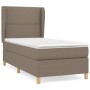 Cama box spring con colchón tela gris taupe 90x200 cm de , Camas y somieres - Ref: Foro24-3128417, Precio: 368,94 €, Descuent...
