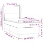 Cama box spring con colchón tela gris taupe 90x200 cm de , Camas y somieres - Ref: Foro24-3128417, Precio: 368,94 €, Descuent...