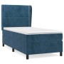 Cama box spring con colchón terciopelo azul oscuro 80x200 cm de , Camas y somieres - Ref: Foro24-3129121, Precio: 309,43 €, D...