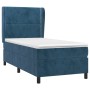 Cama box spring con colchón terciopelo azul oscuro 80x200 cm de , Camas y somieres - Ref: Foro24-3129121, Precio: 309,43 €, D...