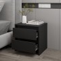 Mesita de noche madera de ingeniería negro 45x34,5x44,5 cm de vidaXL, Mesitas de noche - Ref: Foro24-809847, Precio: 42,05 €,...