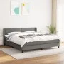 Box spring bed with dark gray fabric mattress 180x200 cm by , Beds and slatted bases - Ref: Foro24-3129650, Price: 564,61 €, ...