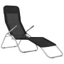Tumbonas plegables 2 unidades textilene negro de vidaXL, Tumbonas - Ref: Foro24-44338, Precio: 138,38 €, Descuento: %