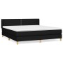 Cama box spring con colchón tela negro 180x200 cm de , Camas y somieres - Ref: Foro24-3130211, Precio: 537,00 €, Descuento: %