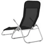 Tumbonas plegables 2 unidades textilene negro de vidaXL, Tumbonas - Ref: Foro24-44338, Precio: 138,38 €, Descuento: %