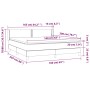 Cama box spring con colchón terciopelo gris oscuro 160x200 cm de , Camas y somieres - Ref: Foro24-3130908, Precio: 483,06 €, ...