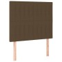 Cama box spring con colchón tela marrón oscuro 100x200 cm de , Camas y somieres - Ref: Foro24-3131572, Precio: 362,77 €, Desc...