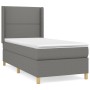 Cama box spring con colchón tela gris oscuro 90x200 cm de , Camas y somieres - Ref: Foro24-3131882, Precio: 358,09 €, Descuen...
