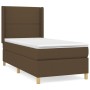 Cama box spring con colchón tela marrón oscuro 80x200 cm de , Camas y somieres - Ref: Foro24-3131868, Precio: 319,15 €, Descu...