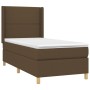 Cama box spring con colchón tela marrón oscuro 80x200 cm de , Camas y somieres - Ref: Foro24-3131868, Precio: 319,15 €, Descu...