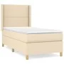 Boxspringbett mit cremefarbener Stoffmatratze 100x200 cm von , Betten und Lattenroste - Ref: Foro24-3131894, Preis: 332,81 €,...
