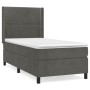 Cama box spring con colchón terciopelo gris oscuro 80x200 cm de , Camas y somieres - Ref: Foro24-3132586, Precio: 329,50 €, D...