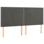 Cama box spring con colchón terciopelo gris oscuro 80x200 cm de , Camas y somieres - Ref: Foro24-3132586, Precio: 329,50 €, D...