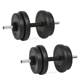 Juego de mancuernas hierro fundido 14 piezas 20 kg de vidaXL, Peso libre - Ref: Foro24-91407, Precio: 60,27 €, Descuento: %