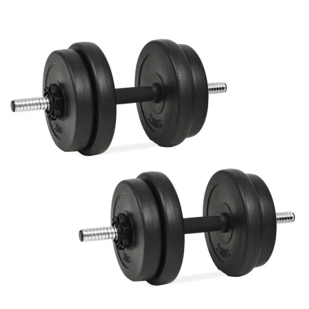 Juego de mancuernas hierro fundido 14 piezas 20 kg de vidaXL, Peso libre - Ref: Foro24-91407, Precio: 60,27 €, Descuento: %