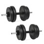 Juego de mancuernas hierro fundido 14 piezas 20 kg de vidaXL, Peso libre - Ref: Foro24-91407, Precio: 67,97 €, Descuento: %