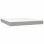 Cama box spring colchón y luces LED tela gris claro 180x200 cm de , Camas y somieres - Ref: Foro24-3133093, Precio: 524,16 €,...
