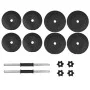 Juego de mancuernas hierro fundido 14 piezas 20 kg de vidaXL, Peso libre - Ref: Foro24-91407, Precio: 60,27 €, Descuento: %