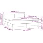 Cama box spring colchón y luces LED tela gris claro 160x200 cm de , Camas y somieres - Ref: Foro24-3133085, Precio: 488,59 €,...